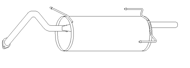 Rear Muffler (10542)