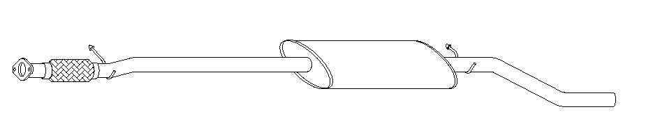 Centre Muffler (10126)