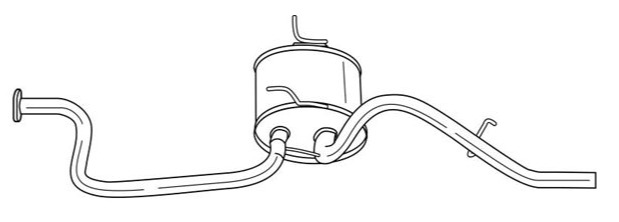 Rear Muffler (12356)