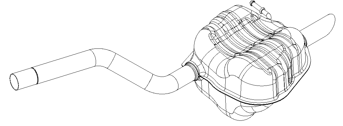 Rear Muffler (14645)