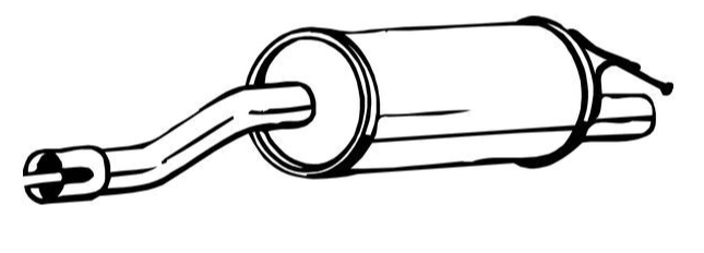 Rear Muffler (15554)