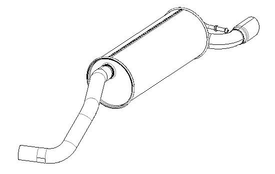 Rear Muffler (15726)