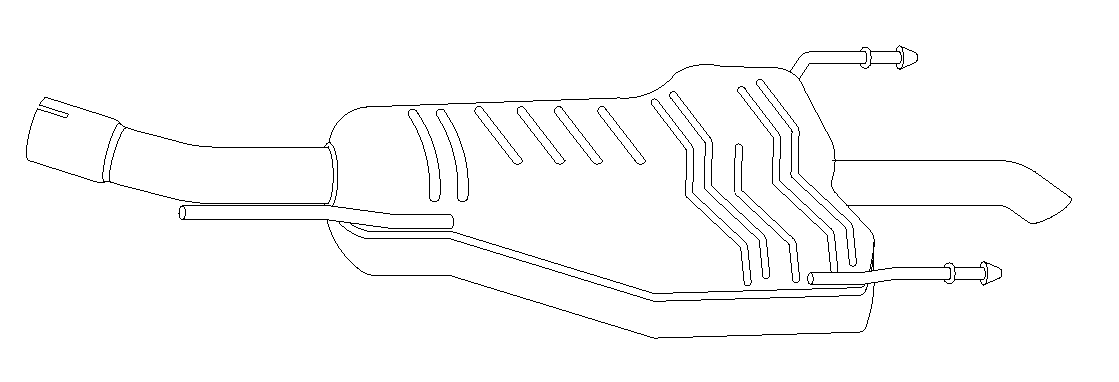 Rear Muffler (14358)