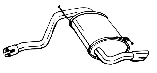 Rear Muffler (15527)