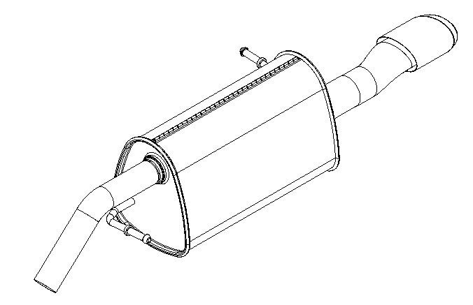 Rear Muffler (15222)