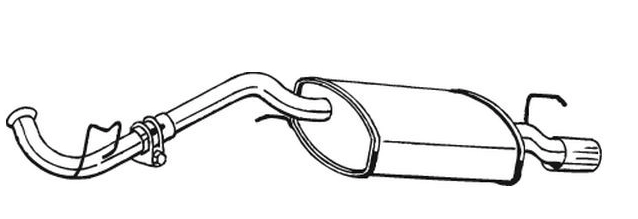 Rear Muffler (13310)