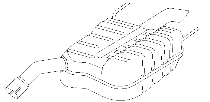 Rear Muffler (10710)