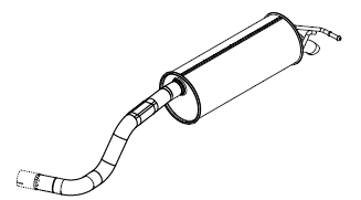 Rear Muffler (14557)