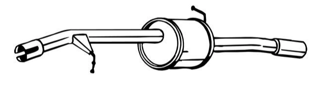 Rear Muffler (15459)