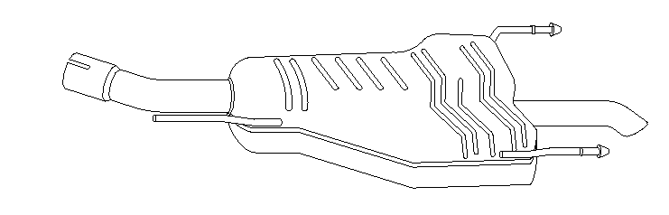 Rear Muffler (14401)