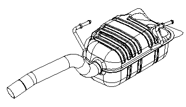 Rear Muffler (13022)