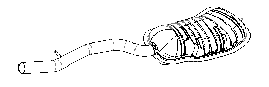 Rear Muffler (15610)