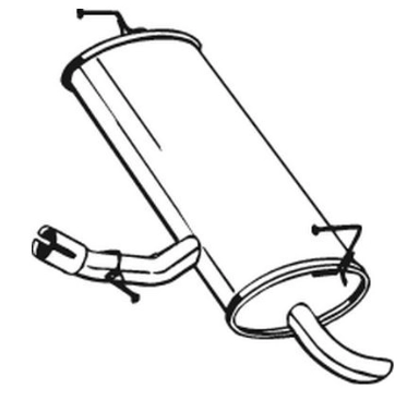 Rear Muffler (14950)