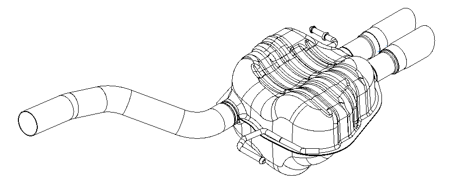 Rear Muffler (15133)