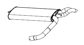 Rear Muffler (14445)