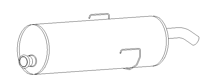 Rear Muffler (10725)