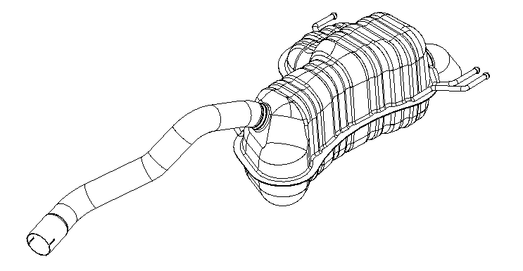 Rear Muffler (15784)
