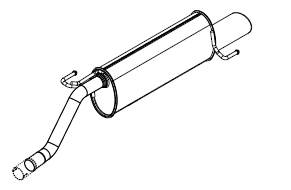 Rear Muffler (14429)