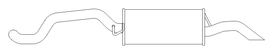 Rear Muffler (14388)