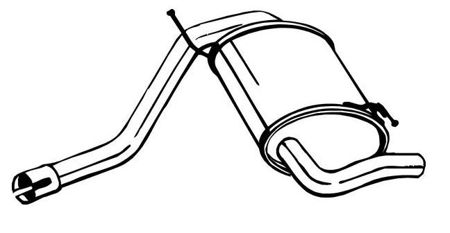 Rear Muffler (15528)