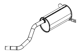 Rear Muffler (15209)