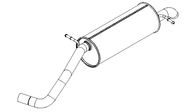 Rear Muffler (15591)