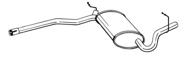 Centre Muffler (13696)