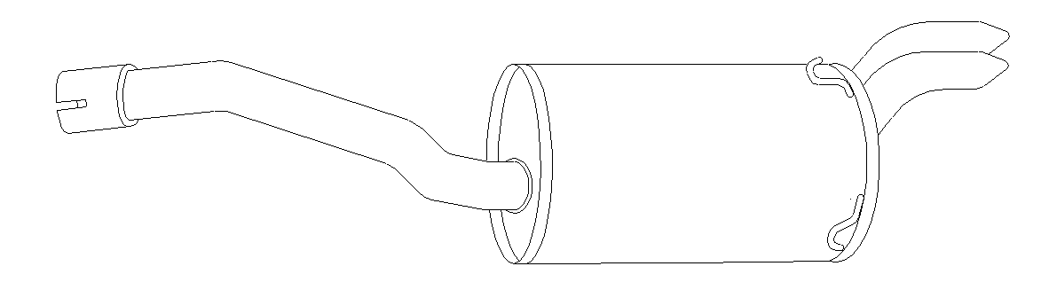 Rear Muffler (11105)