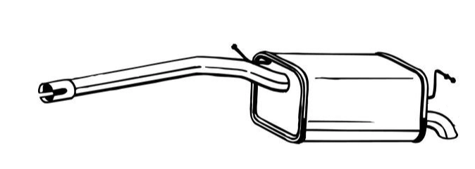 Rear Muffler (14725)