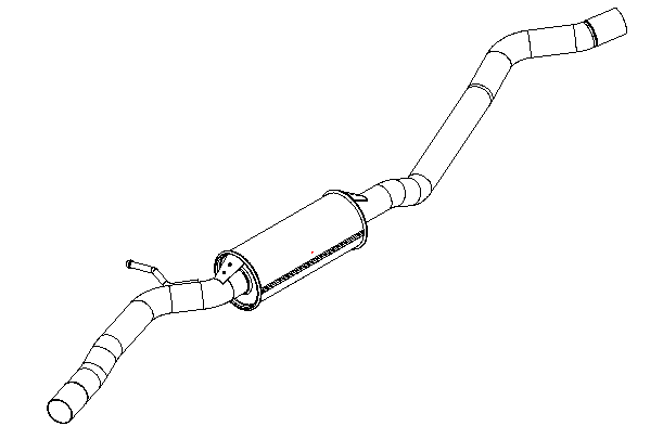 Centre Muffler (15614)