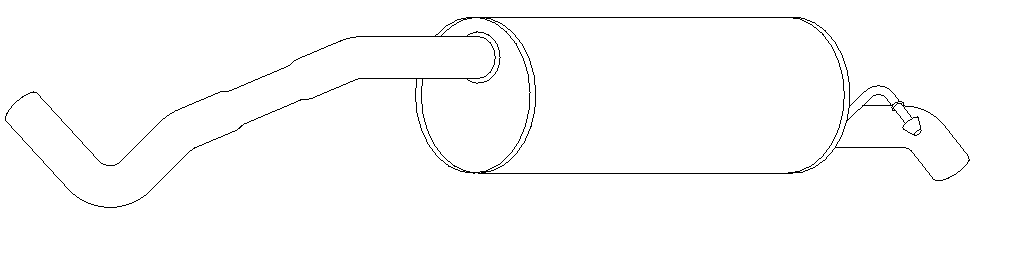 Rear Muffler (14590)