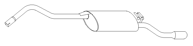 Rear Muffler (10857)