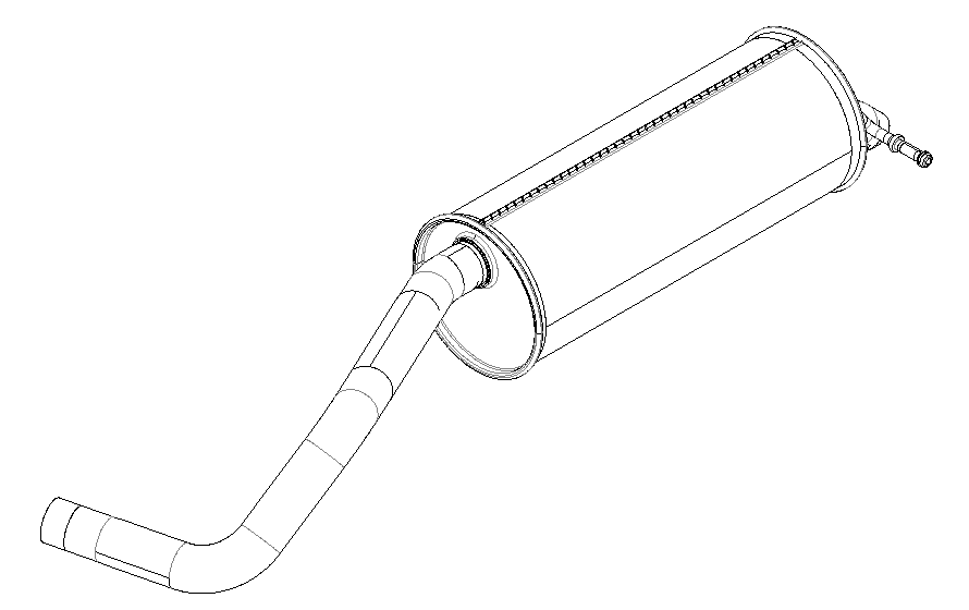 Rear Muffler (15729)