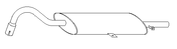 Rear Muffler (10401)