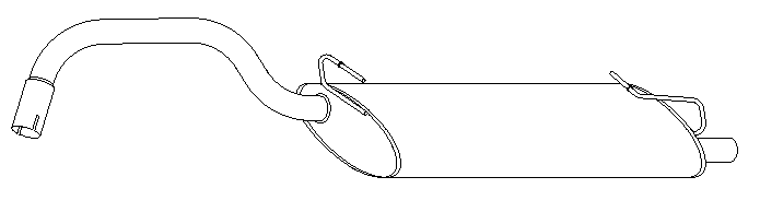 Rear Muffler (11038)