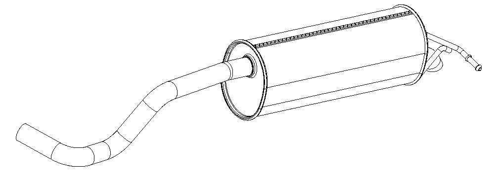 Rear Muffler (14555)