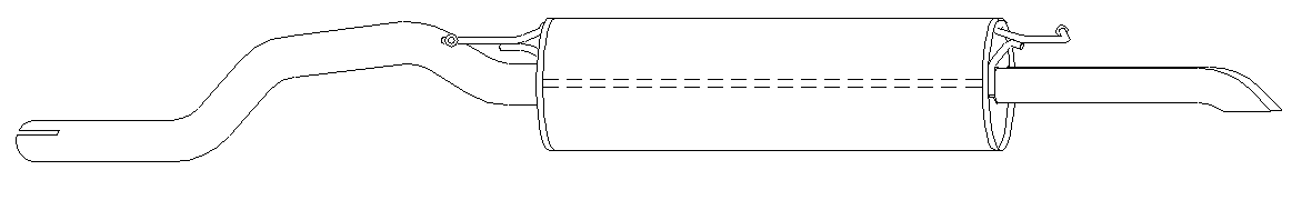 Rear Muffler (11348)