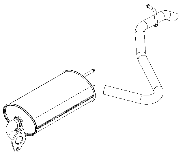 Rear Muffler (15045)