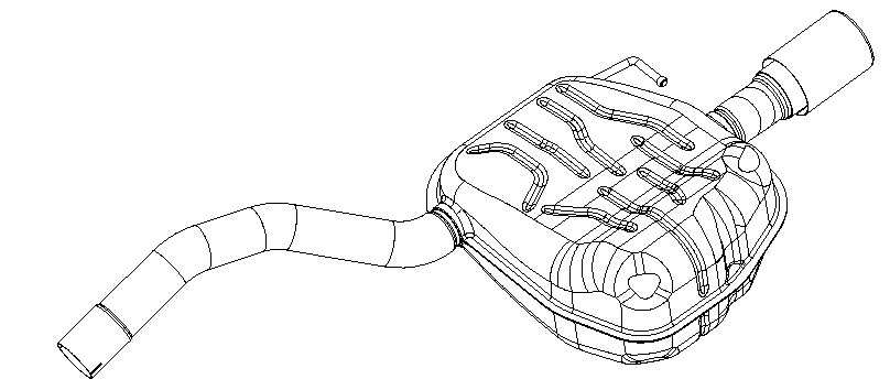 Rear Muffler (14695)