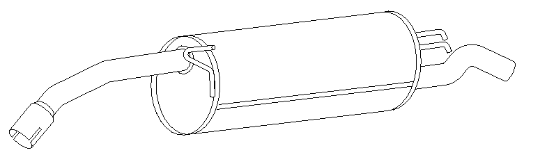 Rear Muffler (11176)