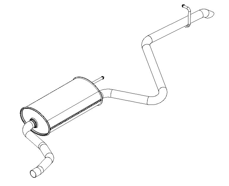 Rear Muffler (15168)
