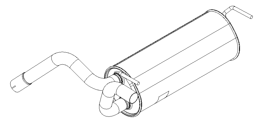 Rear Muffler (15258)