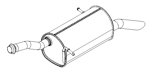 Rear Muffler (15667)