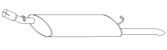 Rear Muffler (10700)