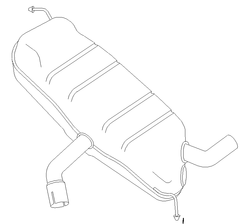 Rear Muffler (11372)
