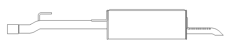 Rear Muffler (11389)