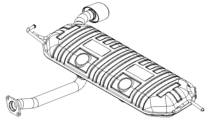 Rear Muffler (14509)