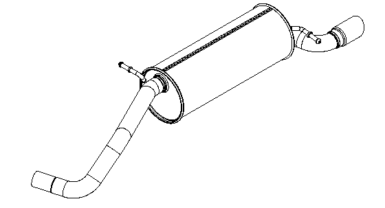 Rear Muffler (15590)