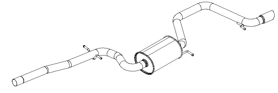 Rear Muffler (14654)