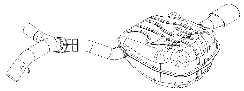 Rear Muffler (15371)